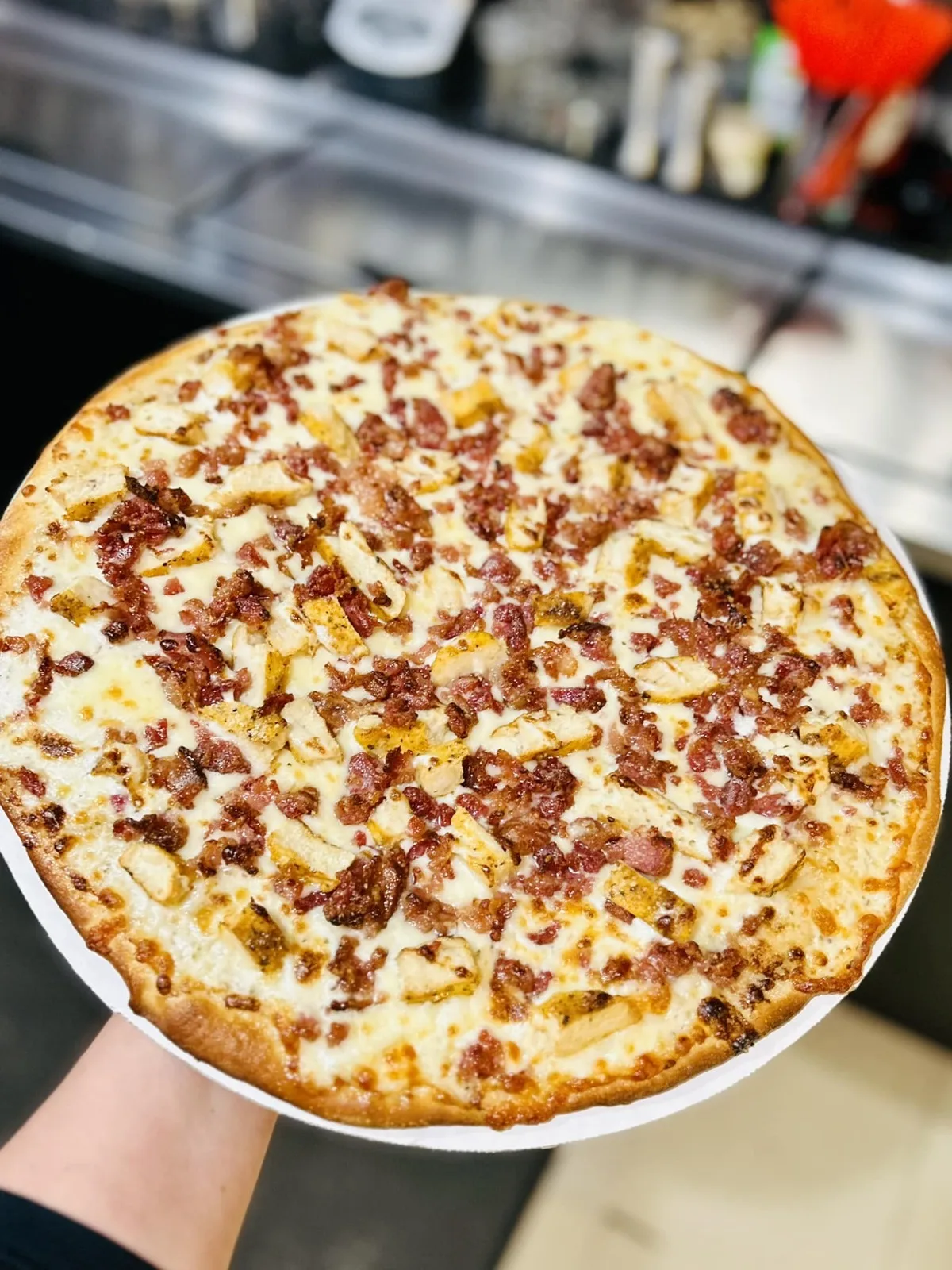 White bacon pie